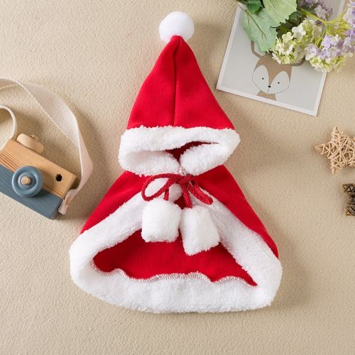 Pet Christmas Cloak Red Shawl